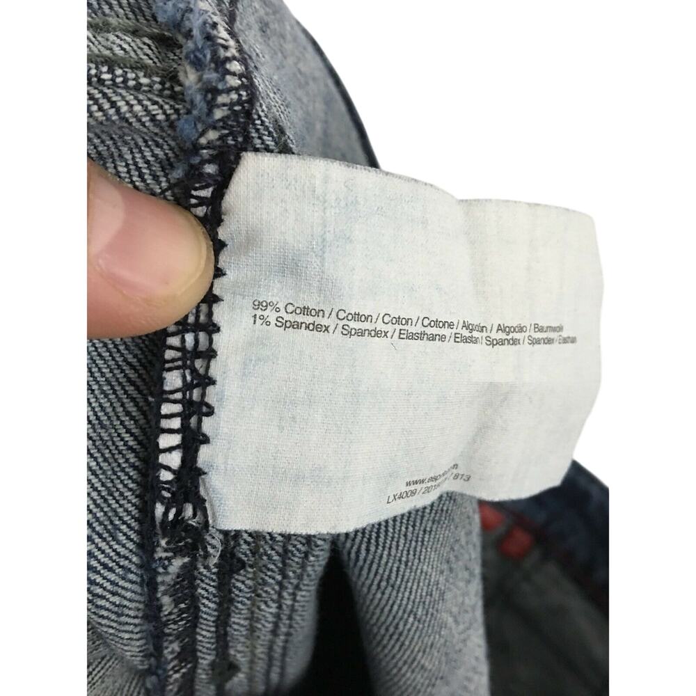 Esprit Straight Leg Dark Wash Y2K Jeans Women Tag 29x32 Measures 32x31 Retro - Picture 8 of 8